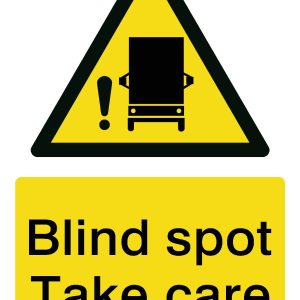 Blind Spot Take Care Sticker