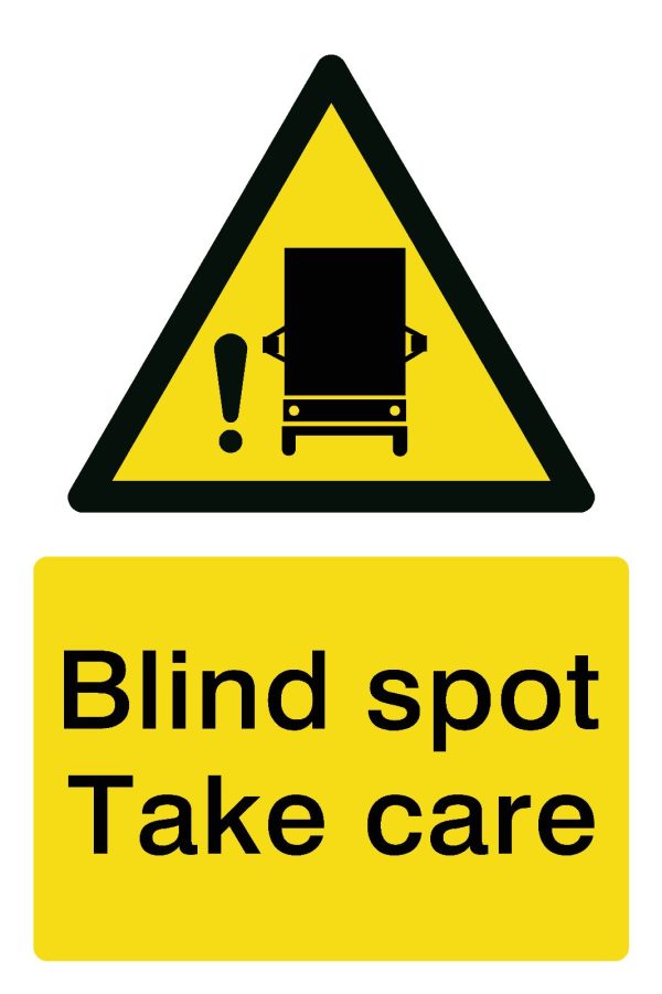 Blind Spot Take Care Sticker